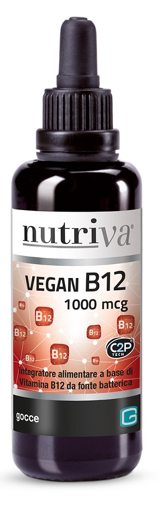 Vegan B12 1000 mcg Gocce Nutriva Nutriva Vegan B12 1000 mcg Gocce