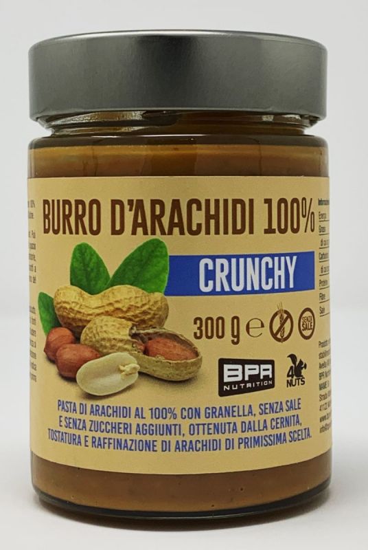 Burro di Arachidi 100% Crunchy BPR Nutrition