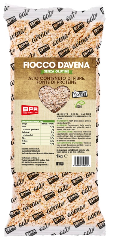 Fiocco d'Avena SENZA GLUTINE BPR Nutrition